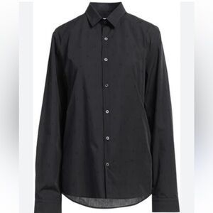 Zadig & Voltaire Black Tali Skull Button-up Shirt Sz S #0799
